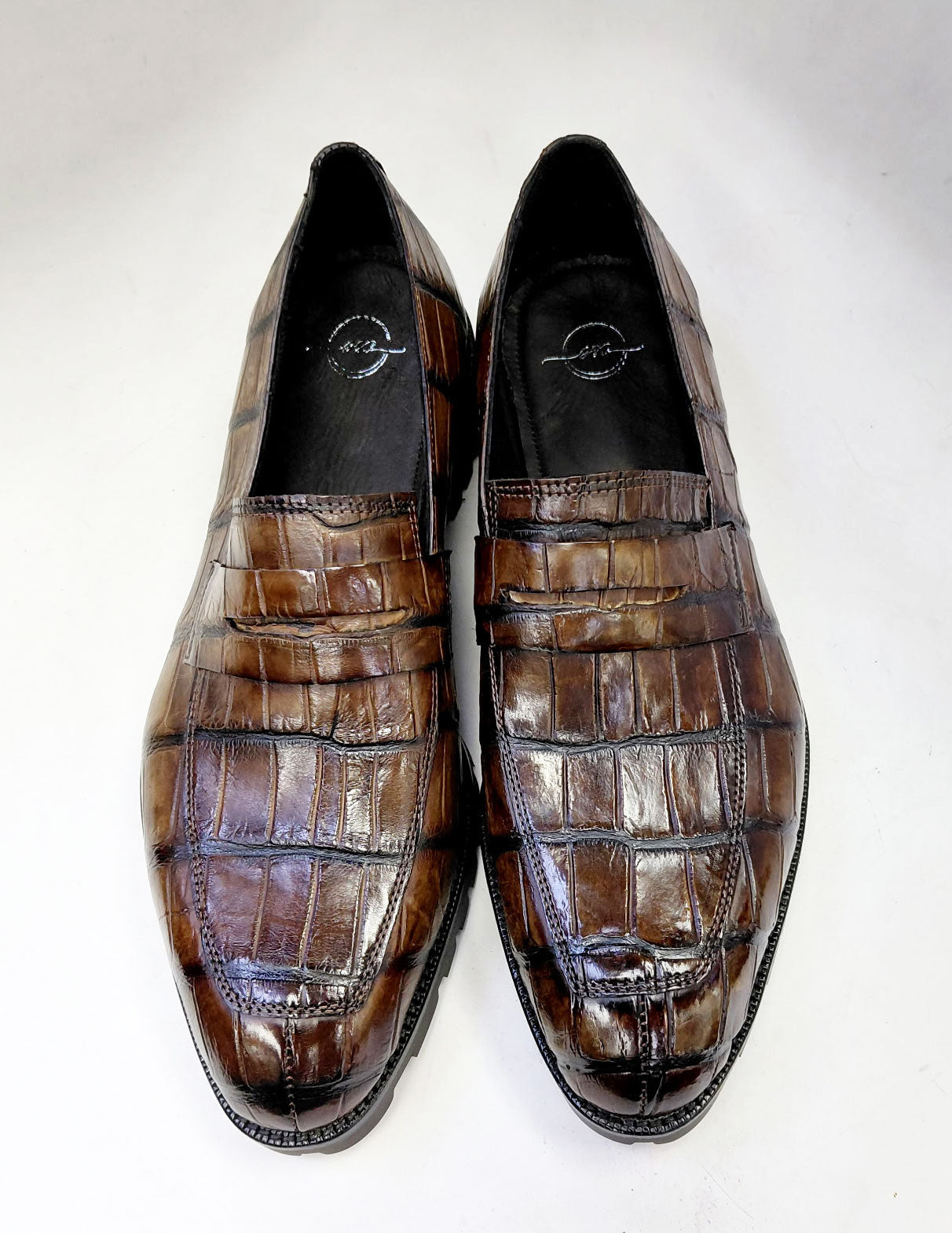 Maurice Carolina Custom Made Alligator Loafer - Brown