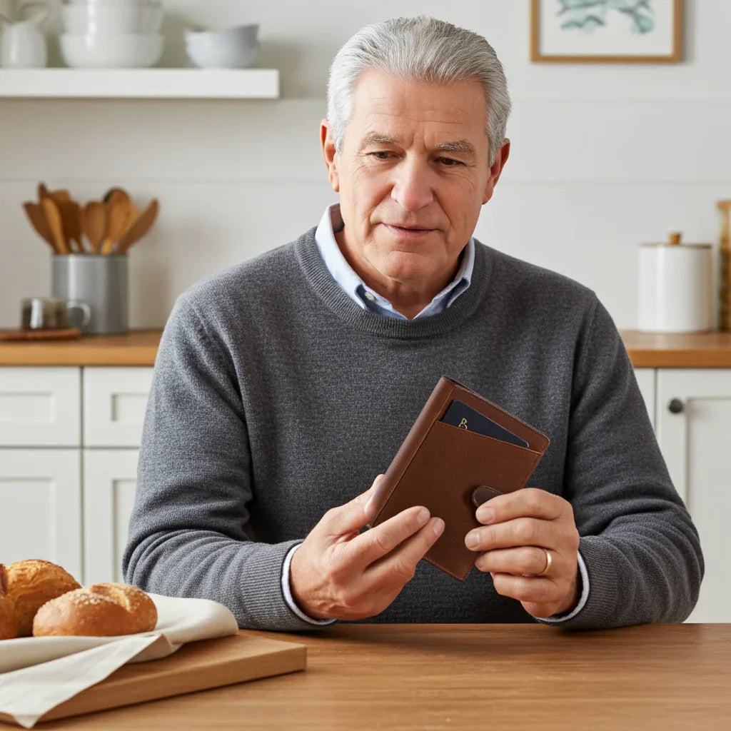 Full-Grain Leather Passport Wallet – Cambridge RFID Travel Organizer
