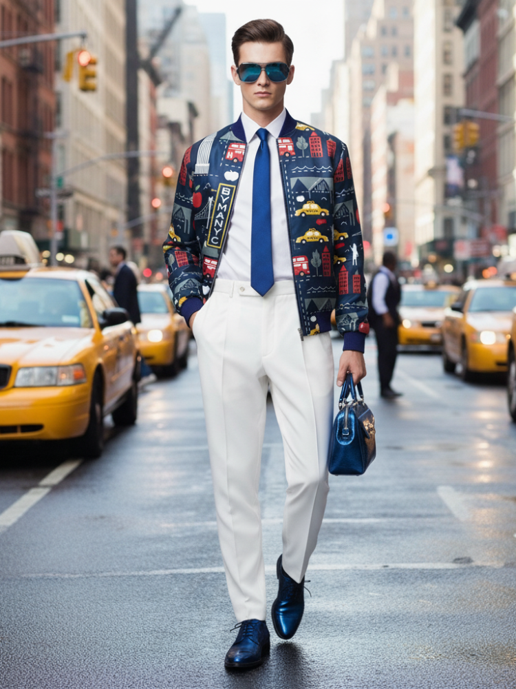 Men's HARLEM Bomber Jacket BYMANYC ® New York