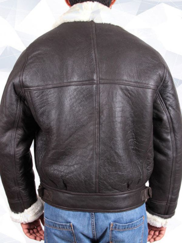 Men’s B3 Aviator Shearling Sheepskin Leather Flying Jacket