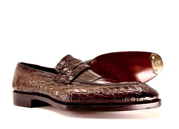 Maurice Custom Made Mirage Alligator Loafer - Brown