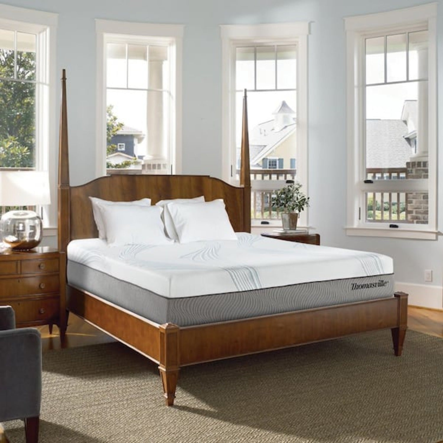 New Pluma White/Gray 12" SensaFlex GelLux King Mattress