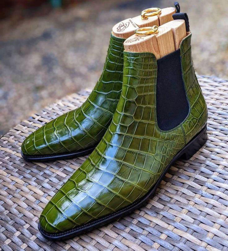 Maurice New York Custom Alligator Boot - Green