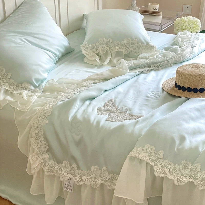 Tencel Summer Young Adult Heart 100 Cool Four-Piece Set