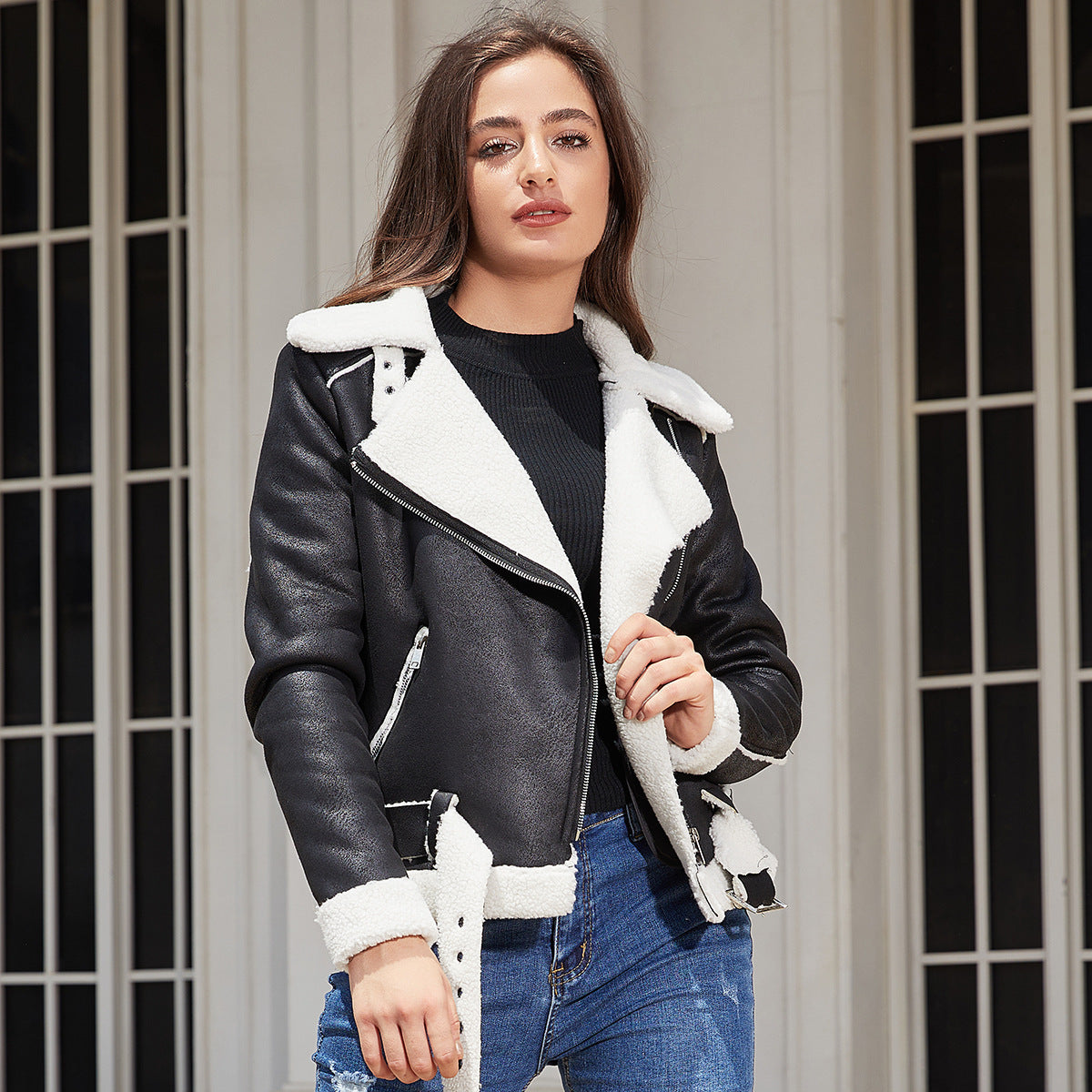 Women's Faux Shearling Jacket