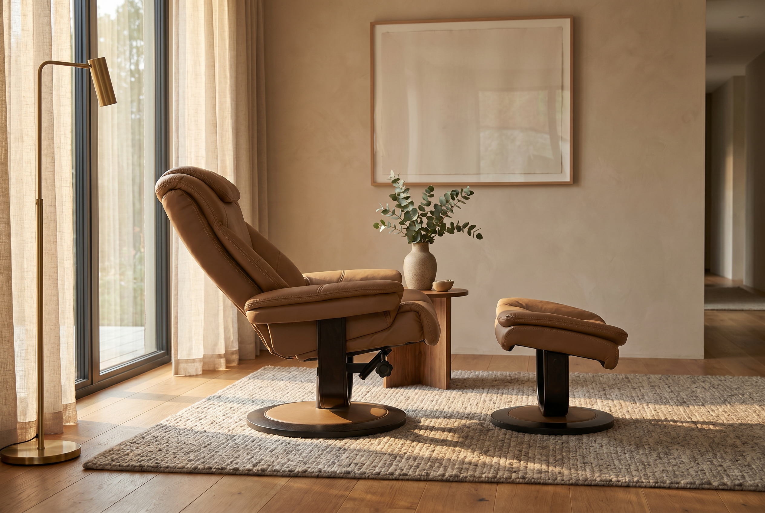 Oslo Euro Recliner w/ Ottoman