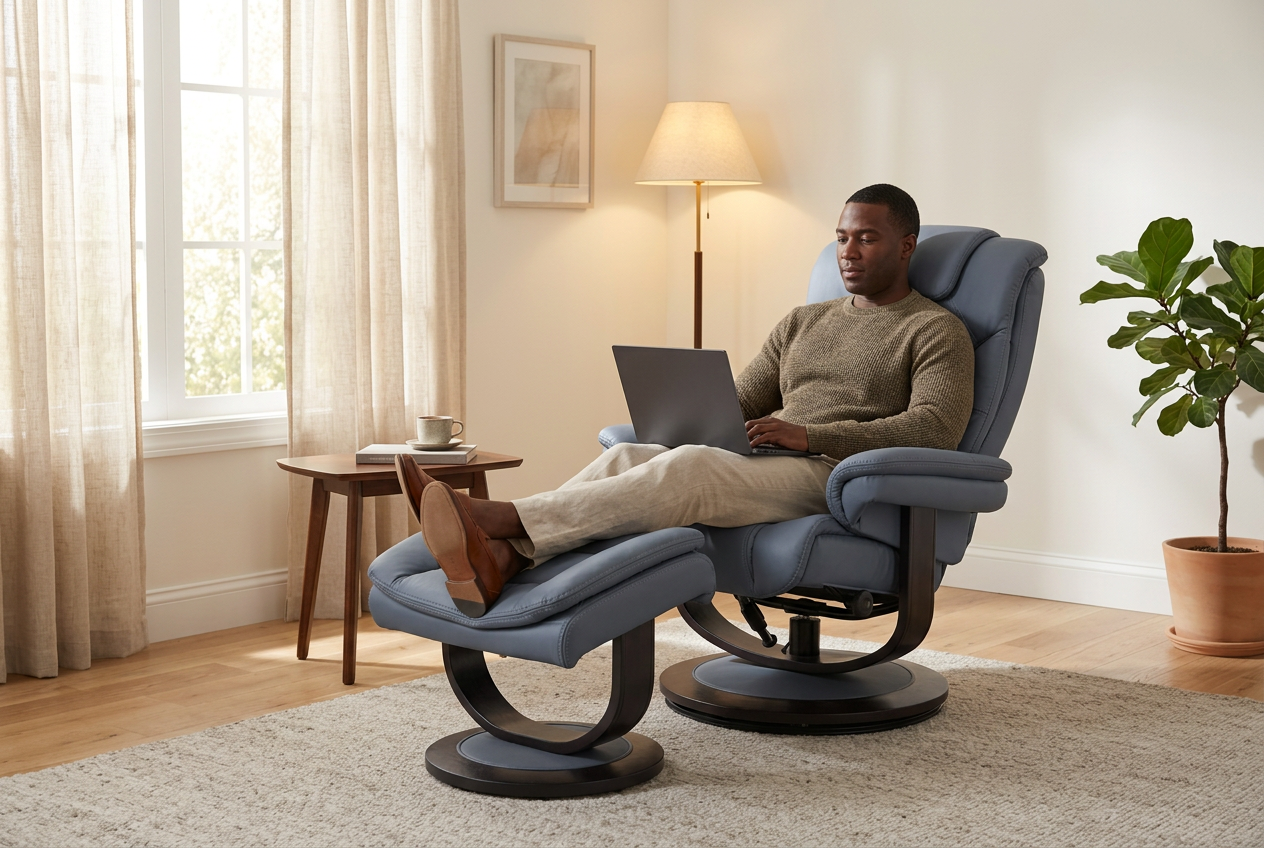 Oslo Euro Recliner w/ Ottoman