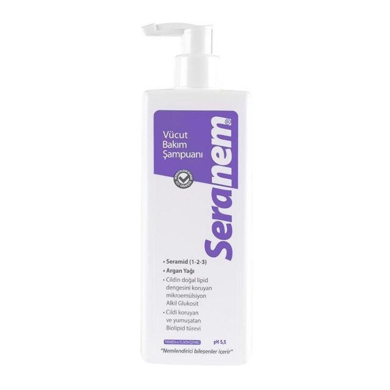 Seranem Moisturizing Body Wash Shampoo: Gentle & Hydrating Cleanser for Face & Body - Perfect for Sensitive Skin & Kids (9.3 fl oz)