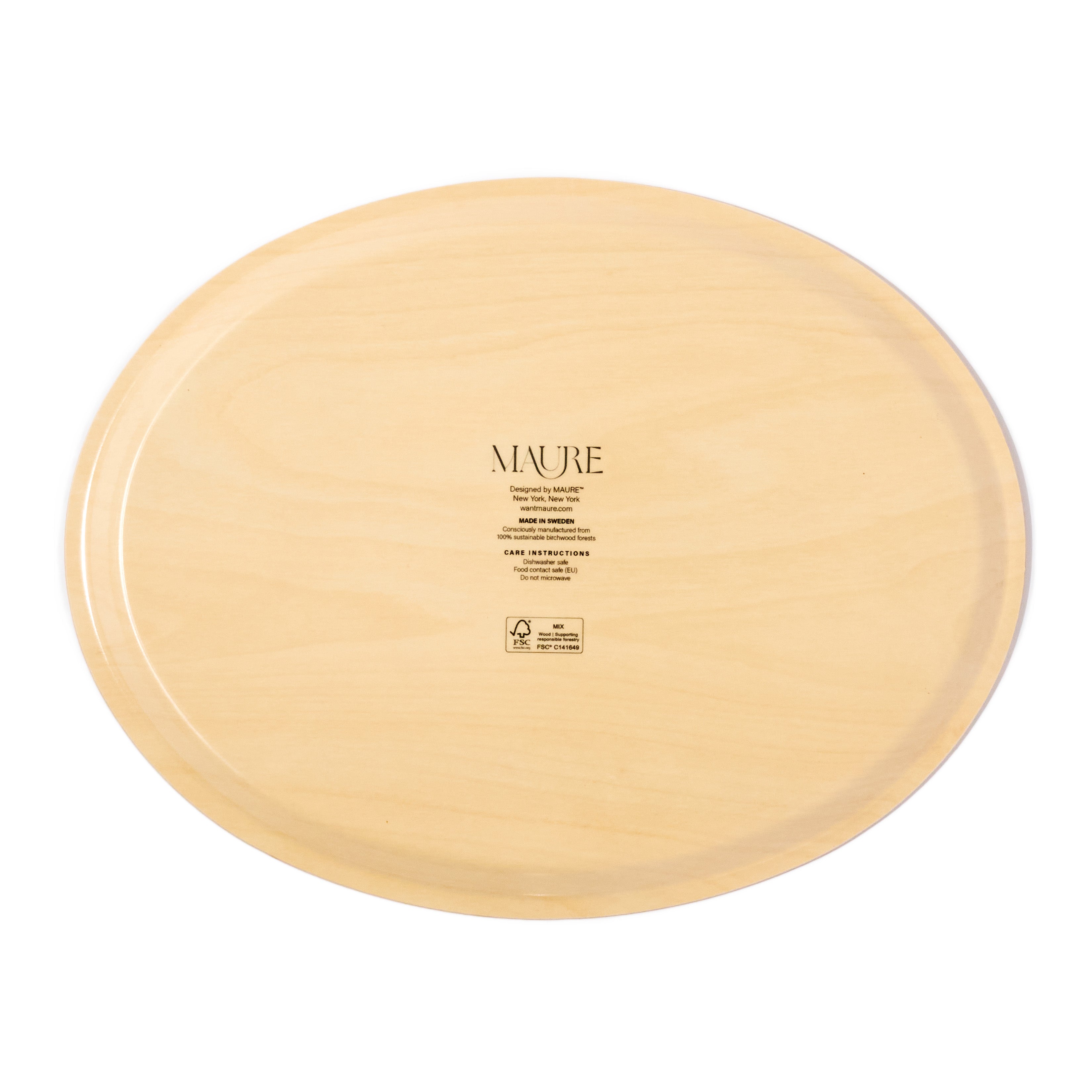 Night Garden Birchwood Decorative Tray - Oval
