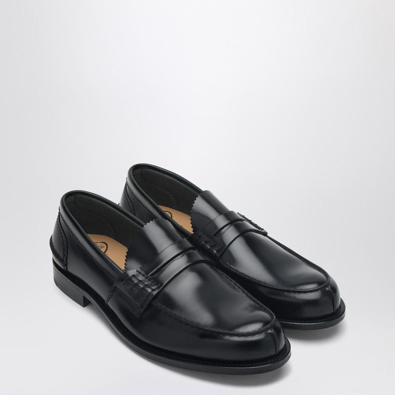CHURCH'S Classic Shiny Leather Pembrey Loafers - Men's Footwear