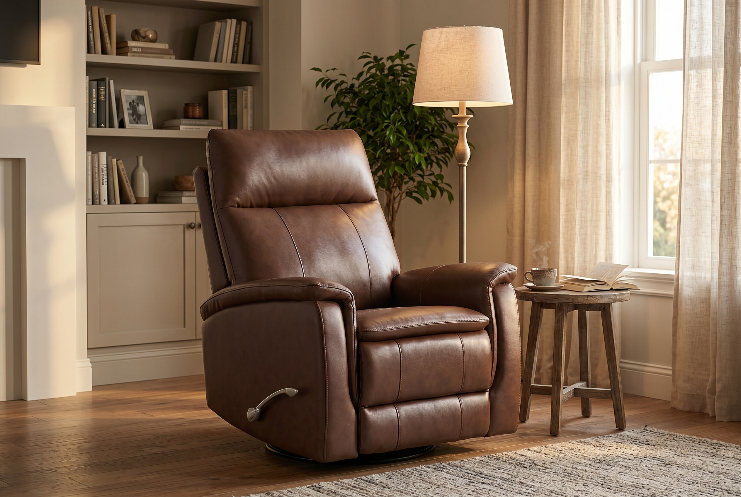 Pioneer Brown Manual Recliner