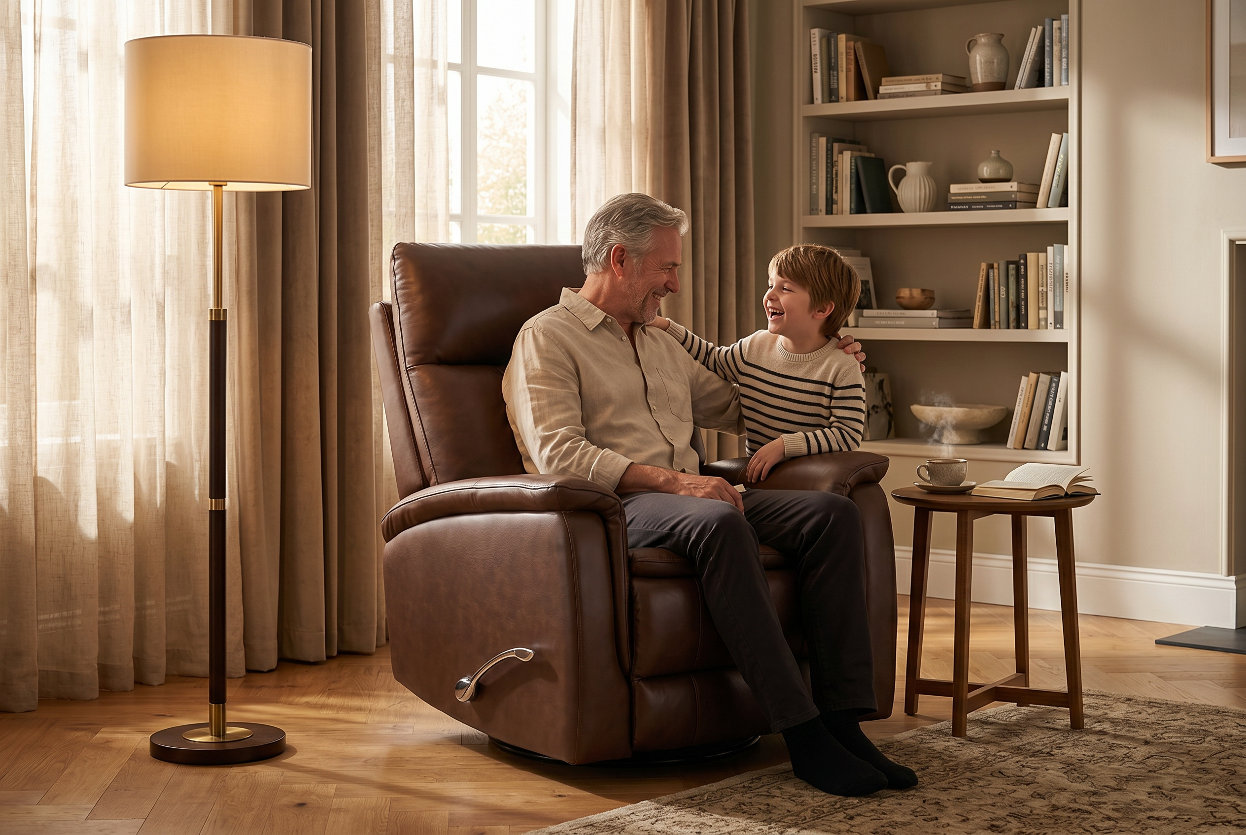 Pioneer Brown Manual Recliner