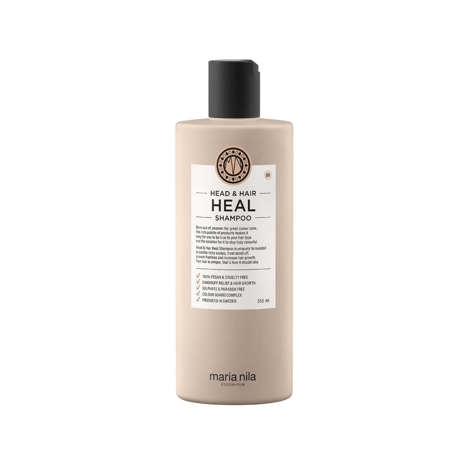 Maria Nila Head & Hair Heal Shampoo 350ml - Nourishing & Healing Properties for Hair Care