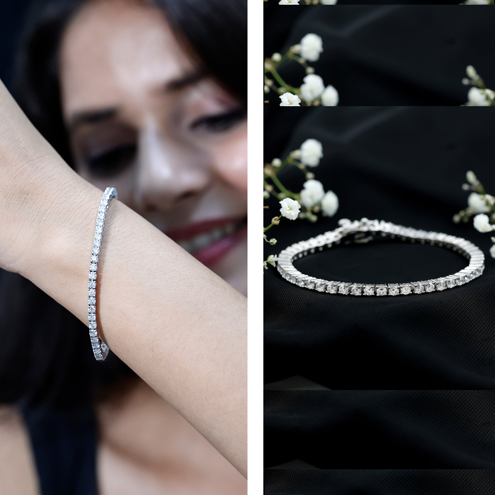 Certified Lab Grown Classic Round Diamond Tennis Bracelet