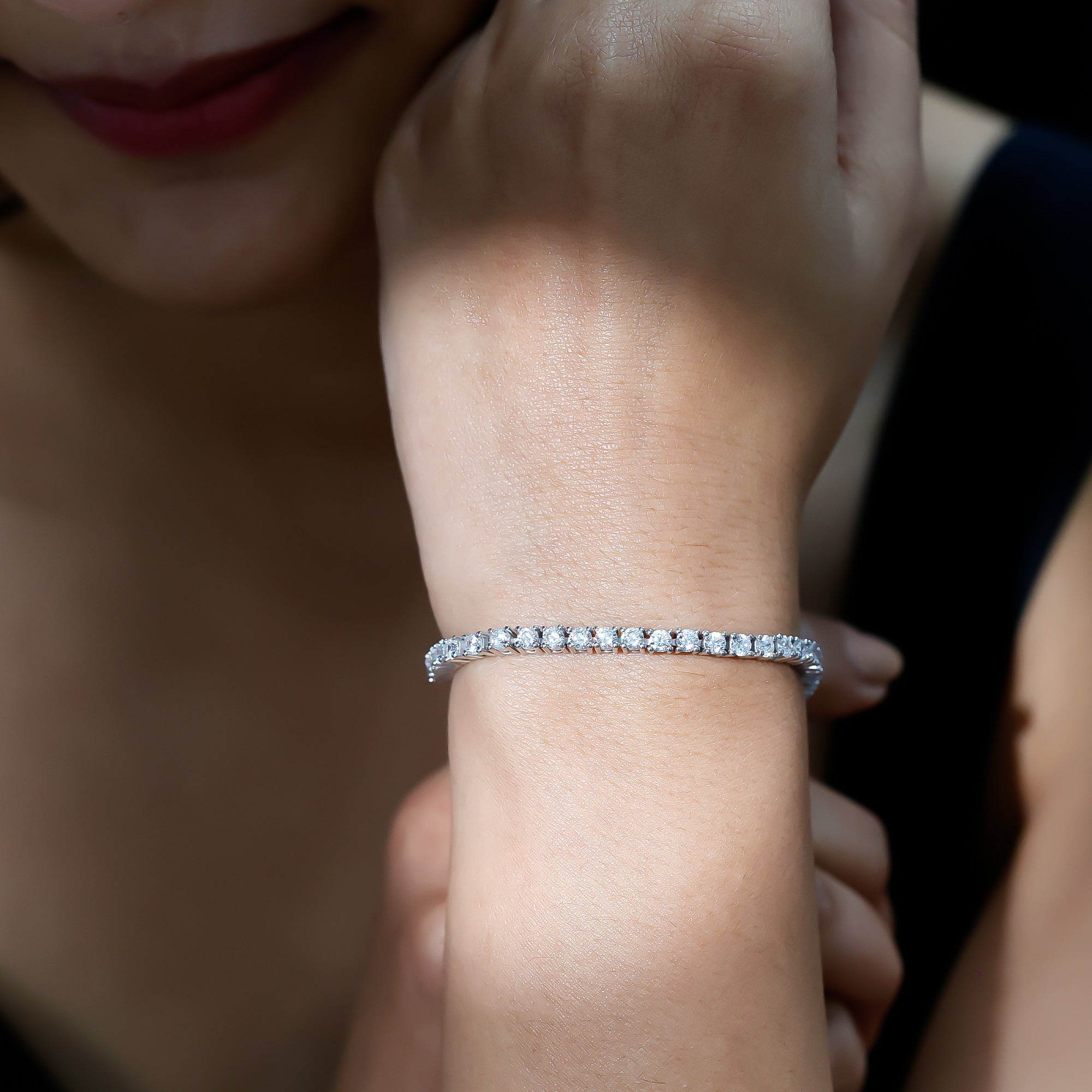 Certified Lab Grown Classic Round Diamond Tennis Bracelet