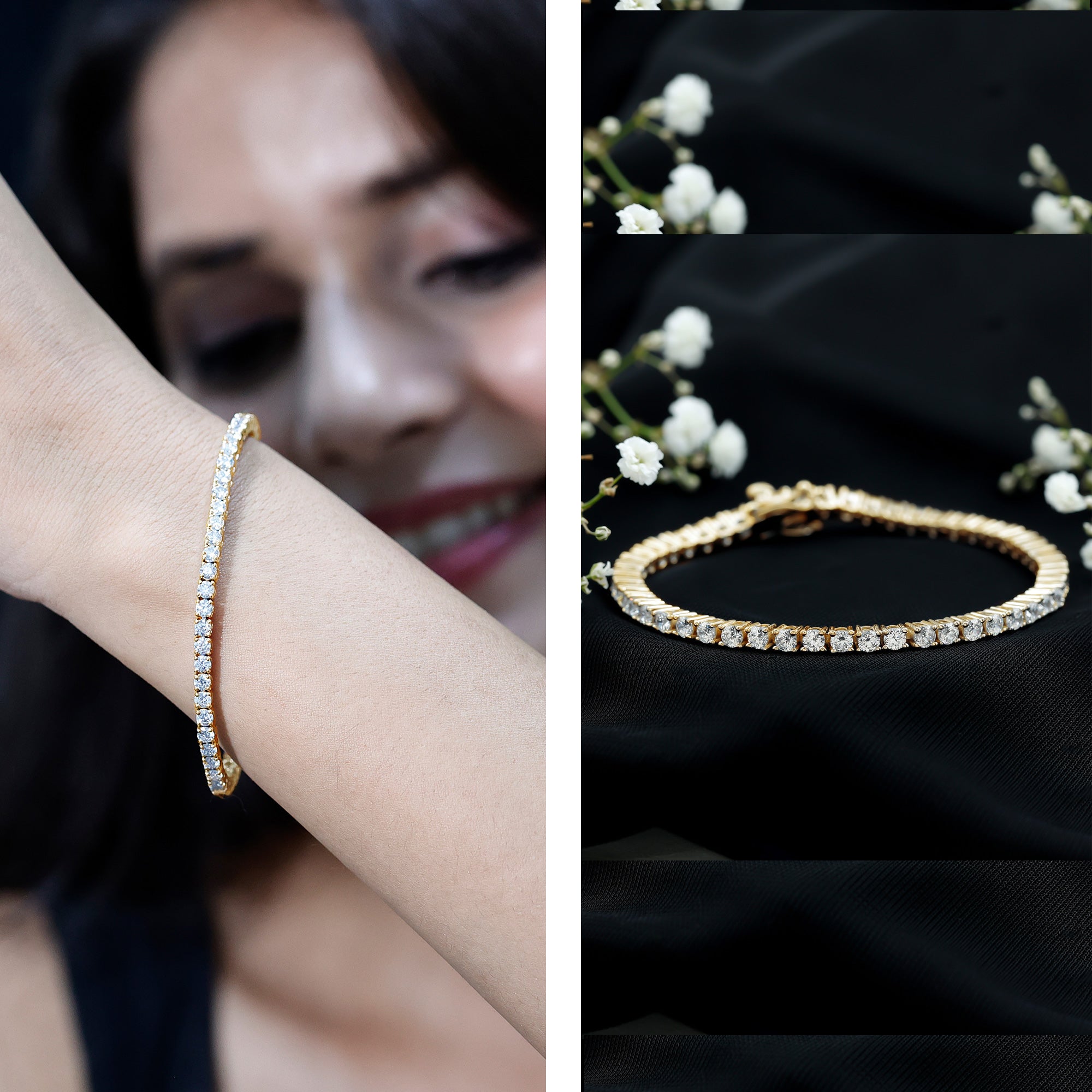 Certified Lab Grown Classic Round Diamond Tennis Bracelet