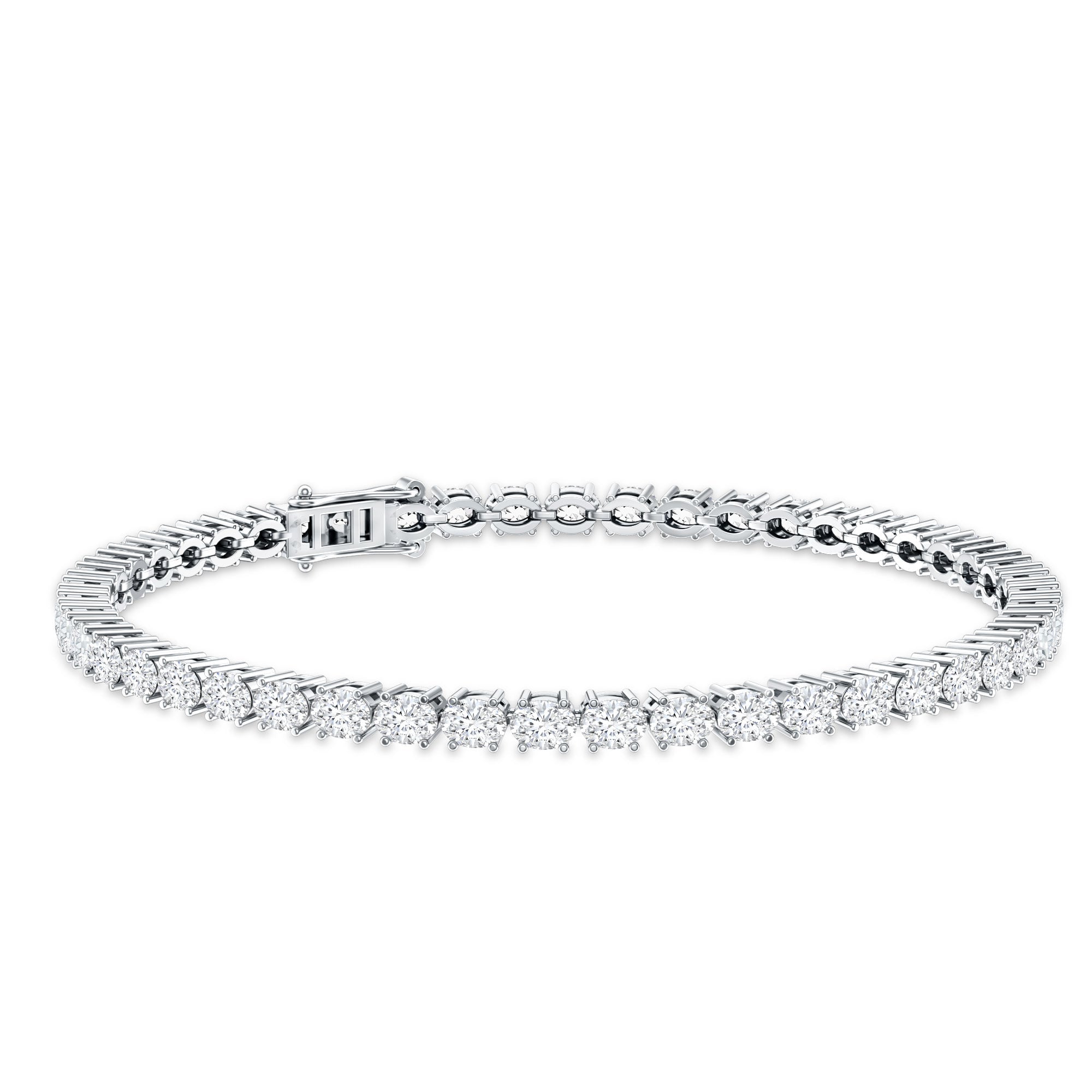 East West Oval Lab Grown Diamond Tennis Bracelet