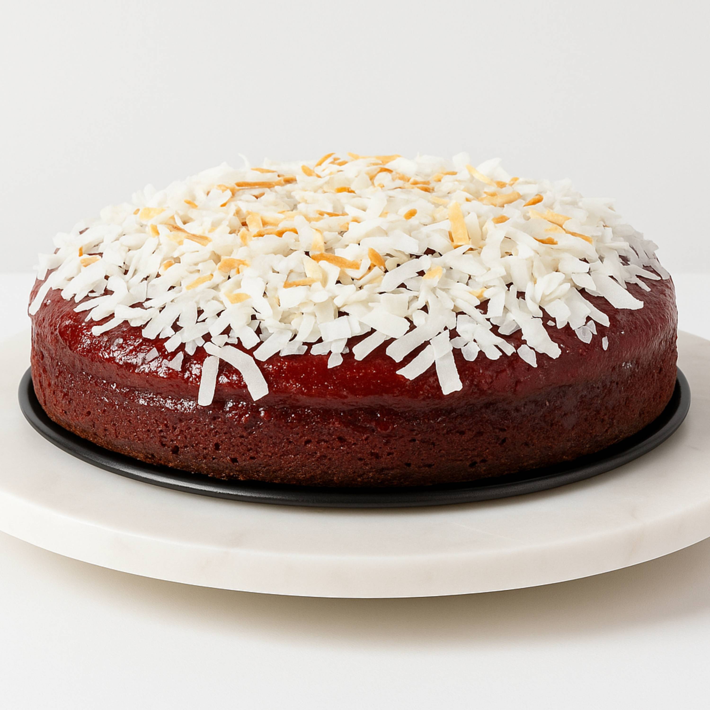 Andy Anand Gluten-Free Raspberry Chocolate Truffle Coconut Cake, 9-Inch, 2.8 lb – Handcrafted, Real Cream & Chocolate, Birthday Gift Box