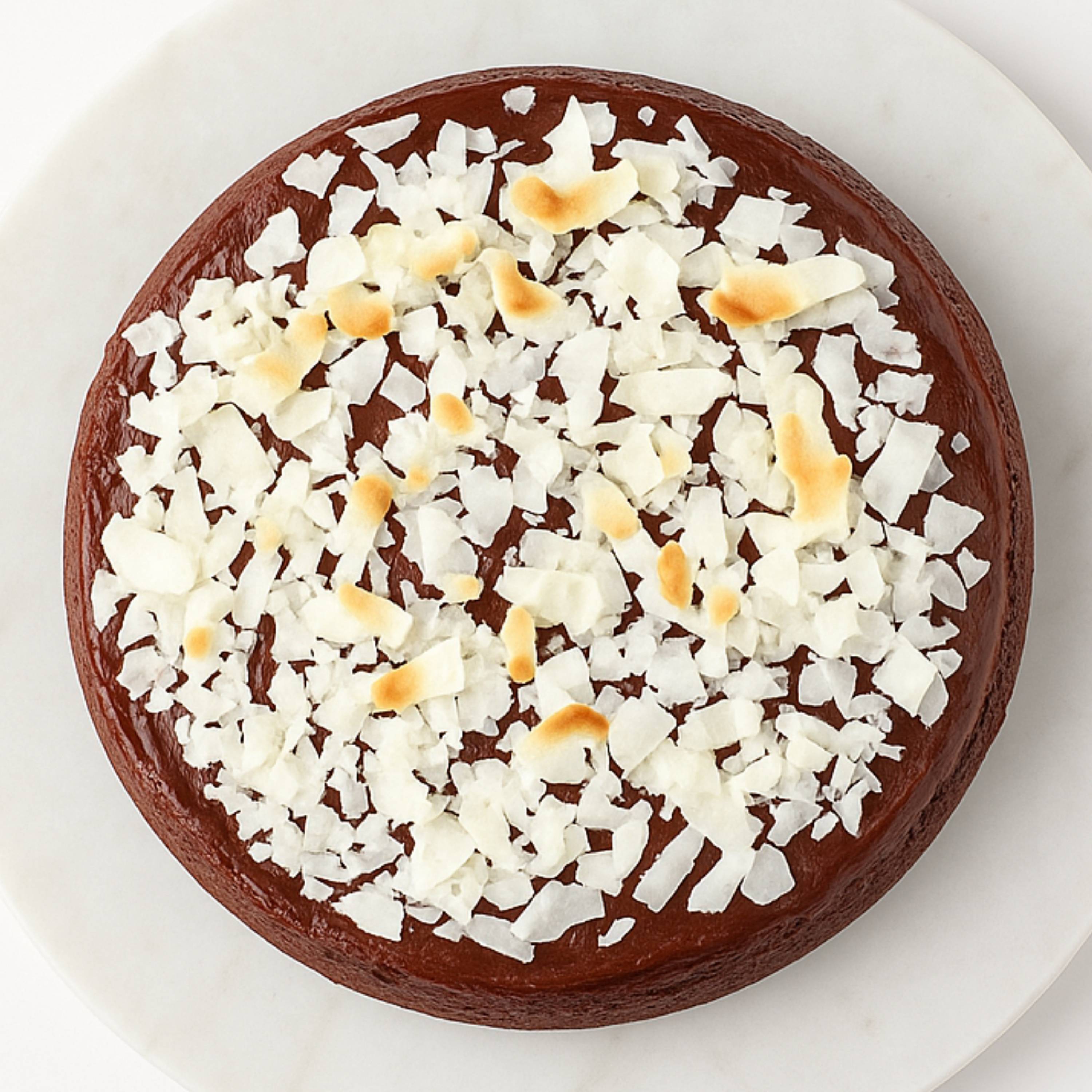 Andy Anand Gluten-Free Raspberry Chocolate Truffle Coconut Cake, 9-Inch, 2.8 lb – Handcrafted, Real Cream & Chocolate, Birthday Gift Box