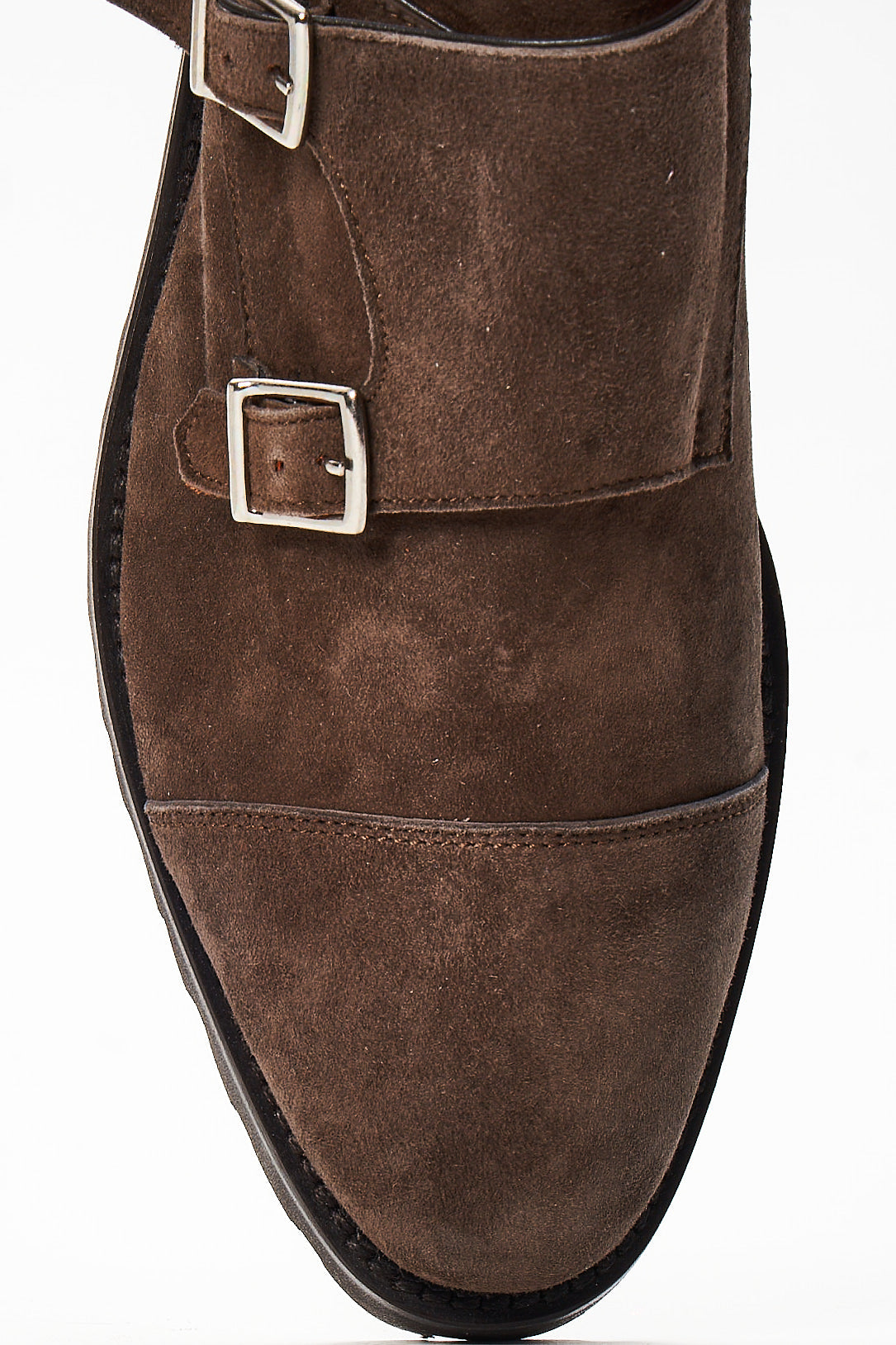 Andrea Ventura Monte Carlo Suede Monk Strap Dress Shoes