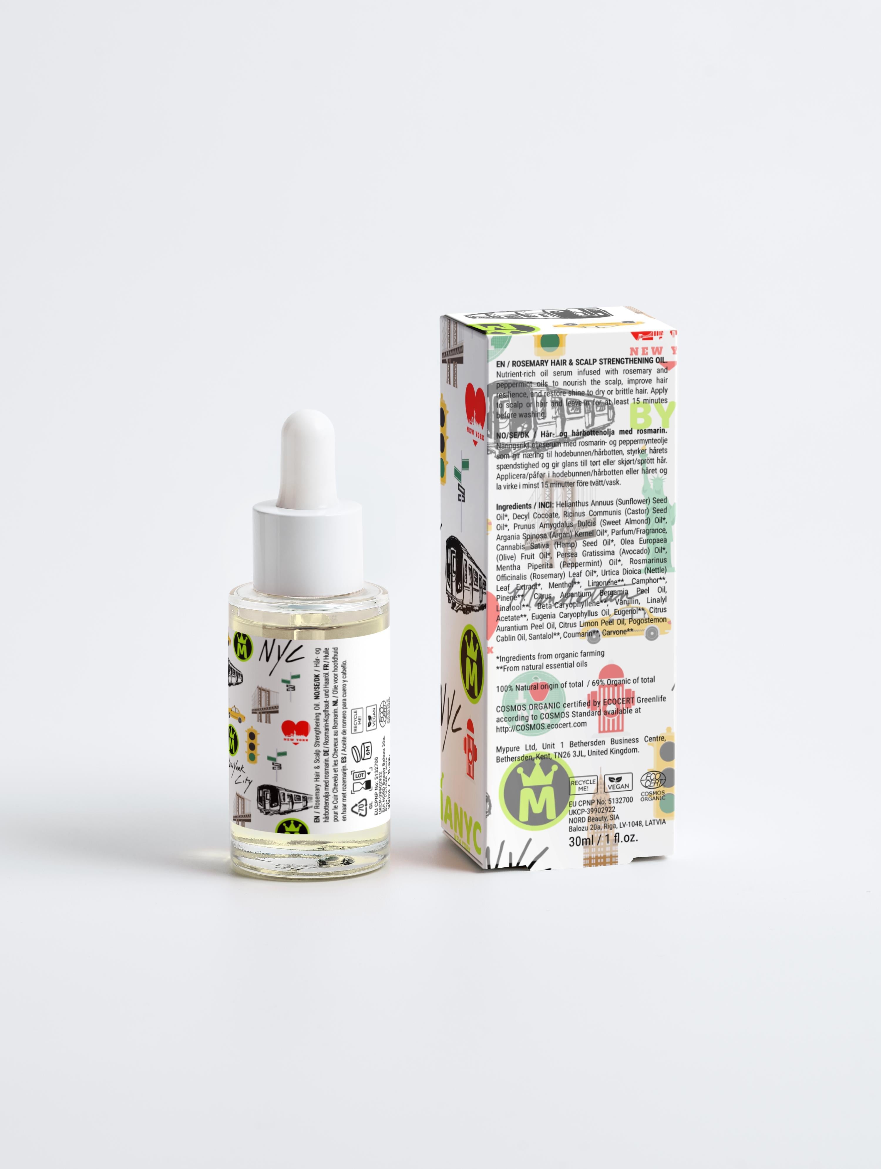 Rosemary Hair & Scalp Strengthening Oil BYMANYC ® New York – Superior Nourishment and Shine