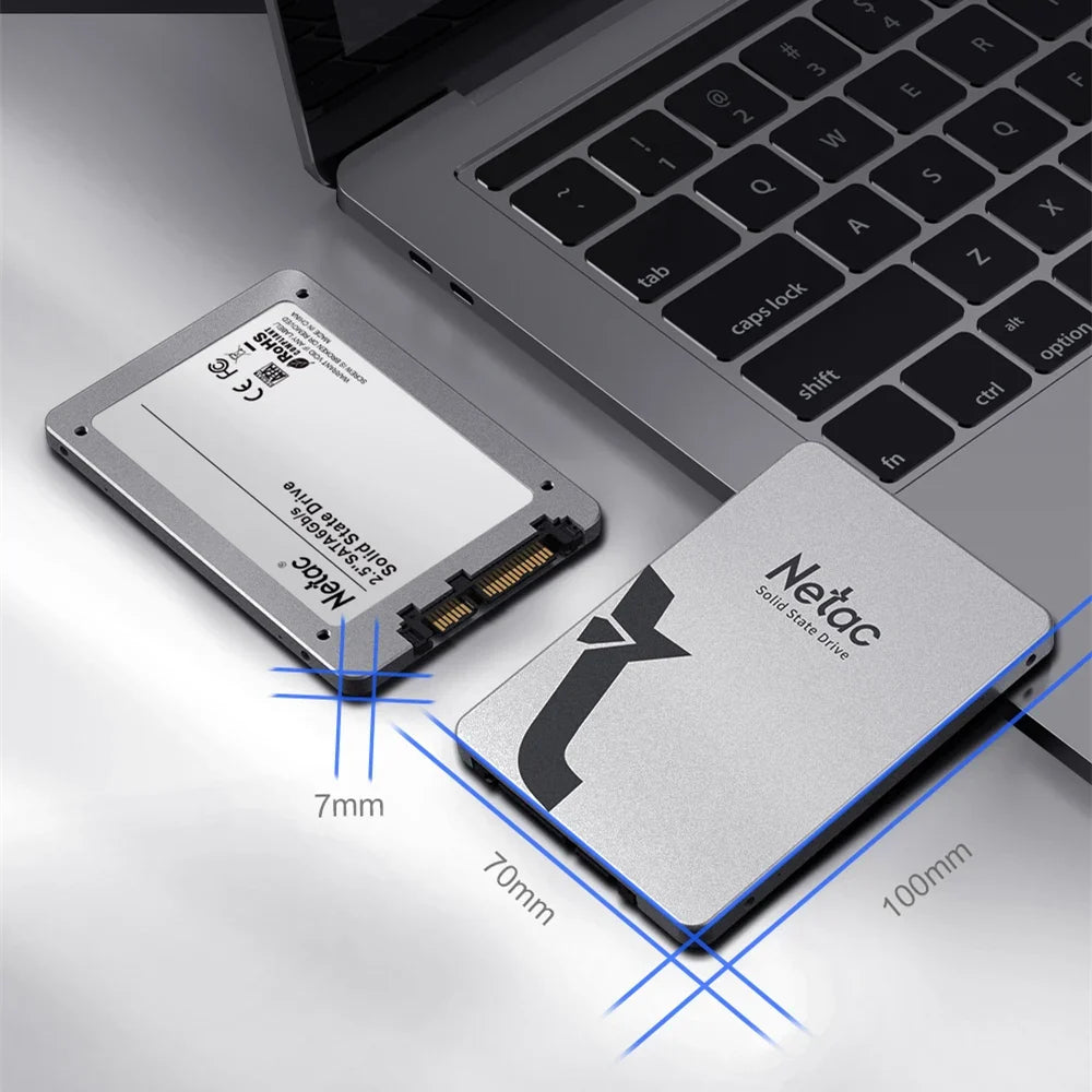Netac SSD 1TB 2TB 4TB 128GB 256GB 512GB SSD SATA SATA3 2.5 hdd hd SSD Hard Drive Disk Internal Solid State Drives for laptop pc
