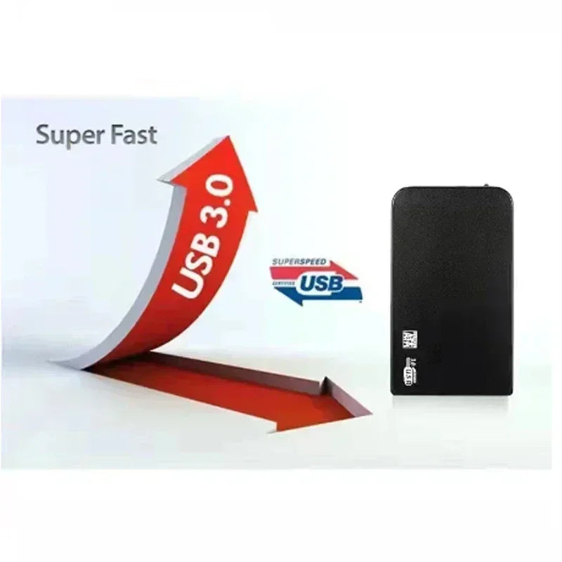 High-speed SSD 256TB USB 3.0 Enclosure Mobile Hard Drive Cases for SSD External Storage HDD Box With USB Cable ABS Tools