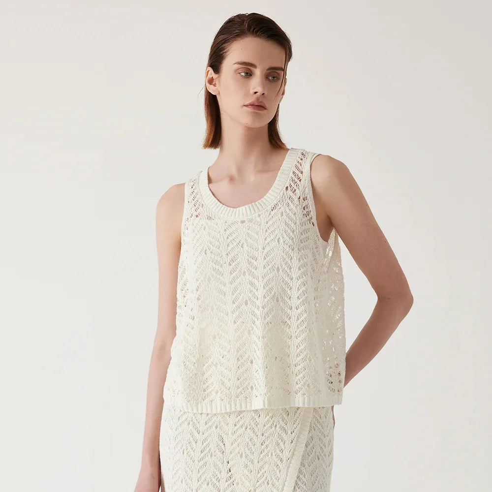 Women's Premium Linen Summer Vest Elegant Luxury Style