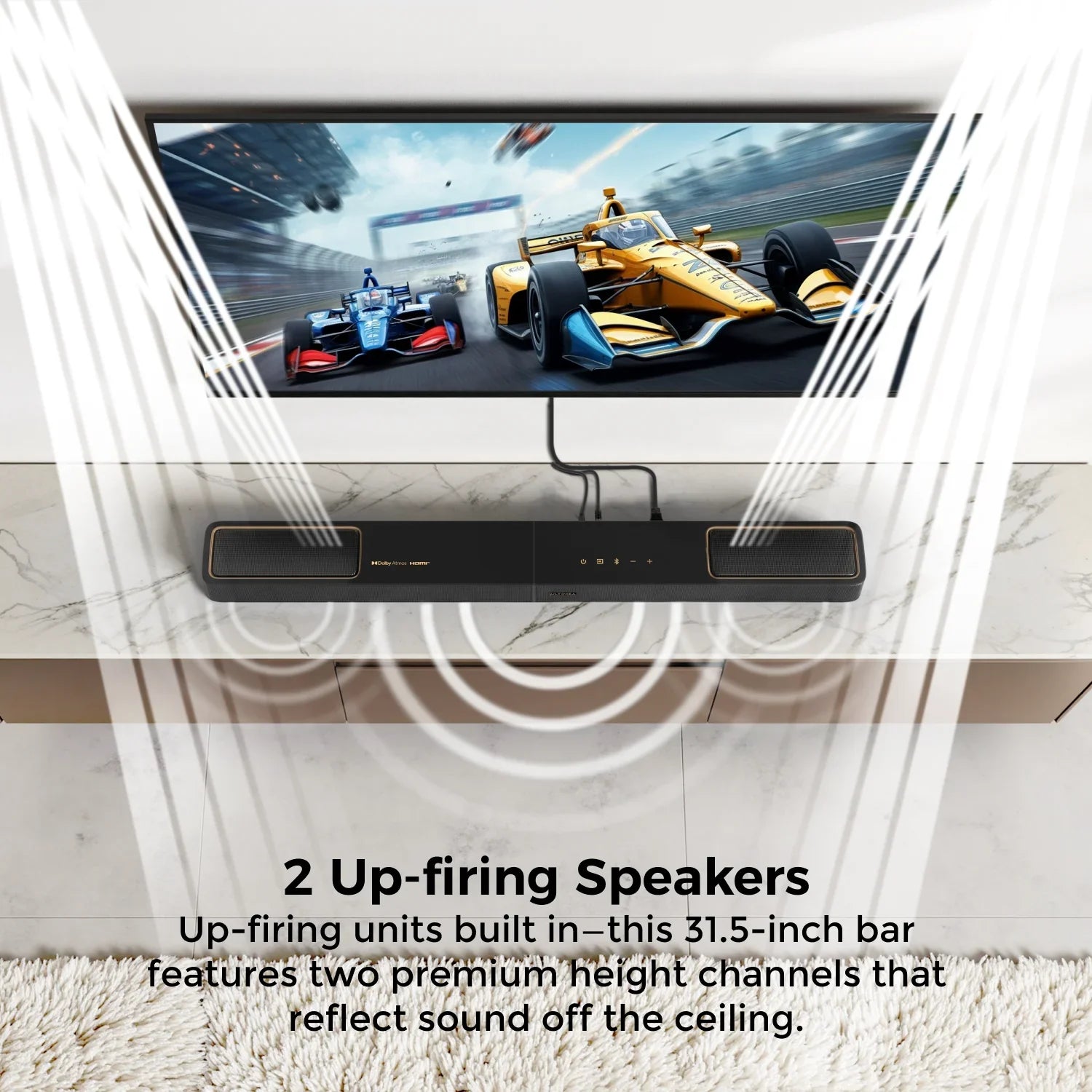 ULTIMEA 460W 5.1.2ch Dolby Atmos Sound Bar With App Control