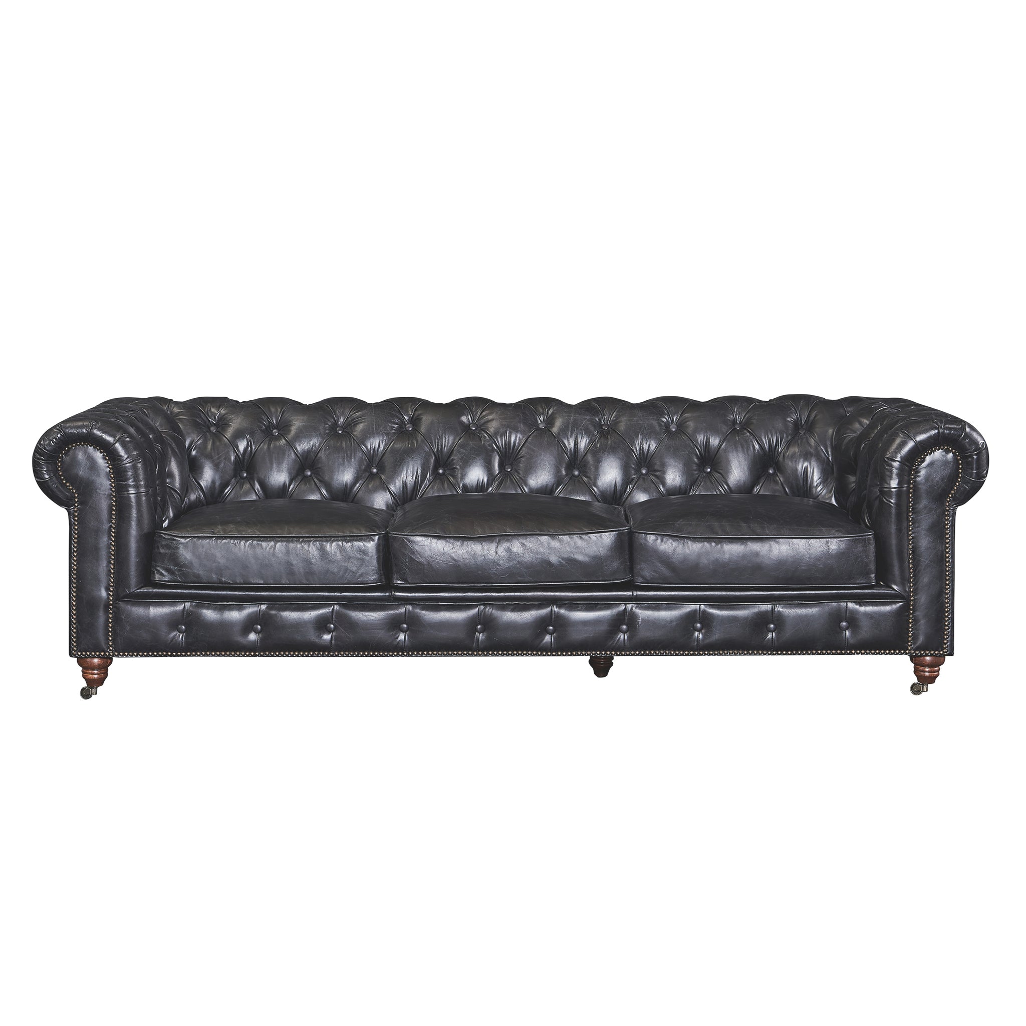 Century Chesterfield Sofa - Slate Leather