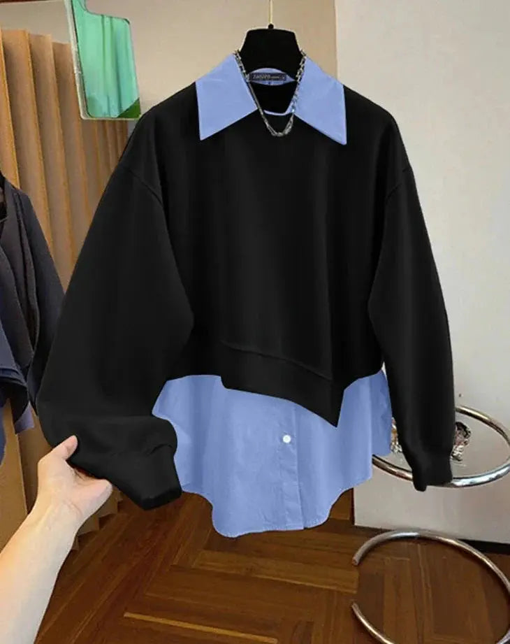 Simple and Catchy Stylish Patchwork Blouse