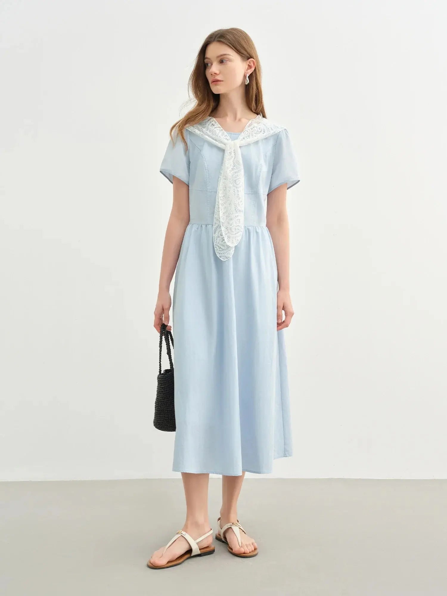 Chic & Slimming Long Dress for Summer