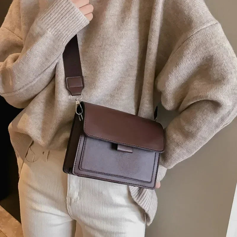 Fashion Brand Women's Small Crossbody Bag | Lightweight PU Leather Messenger Bag (Flap Handbag Purse, Summer Travel Bag for Female)