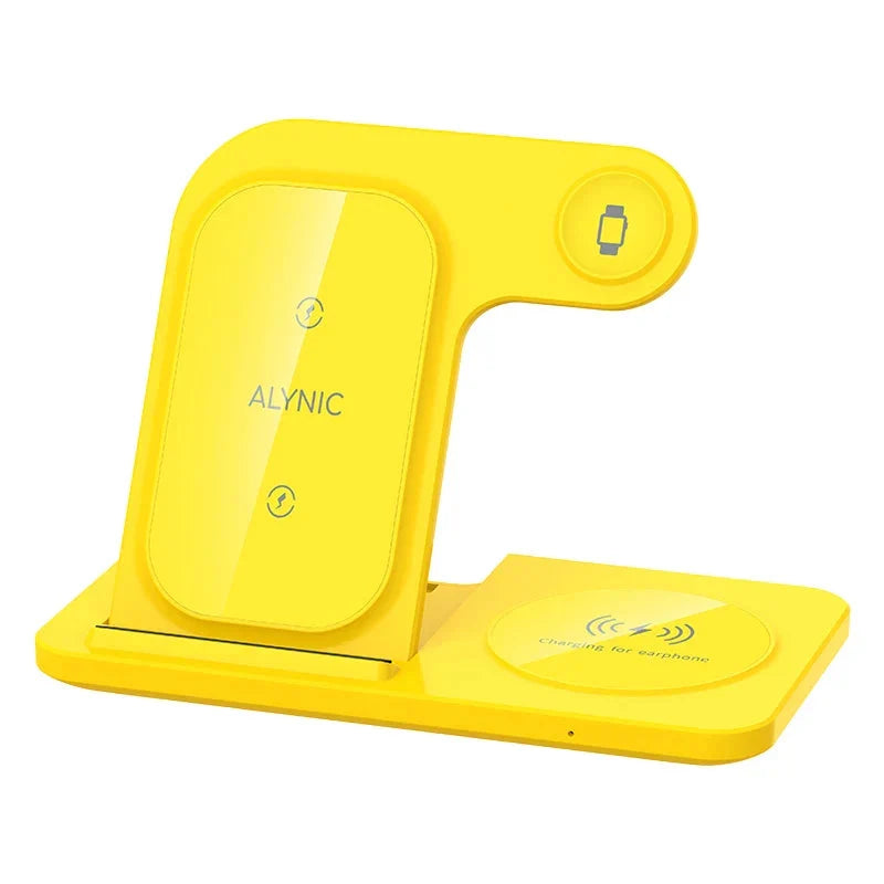 LED Fast Wireless Charging Station