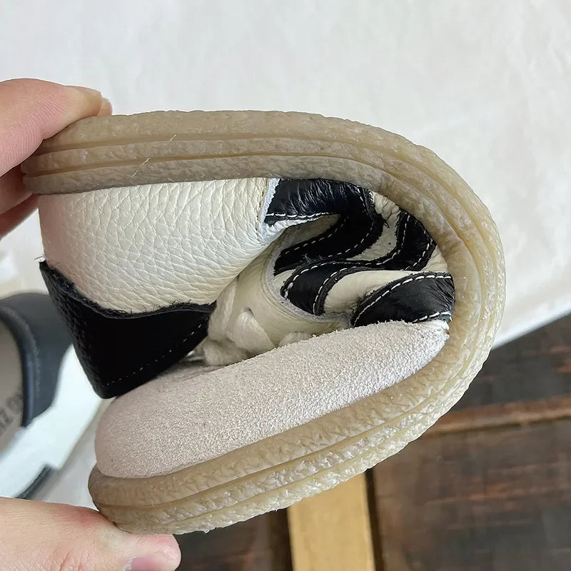 Careaymade-Genuine Leather Women's Shoes, Soft Sole Comfortable Casual
