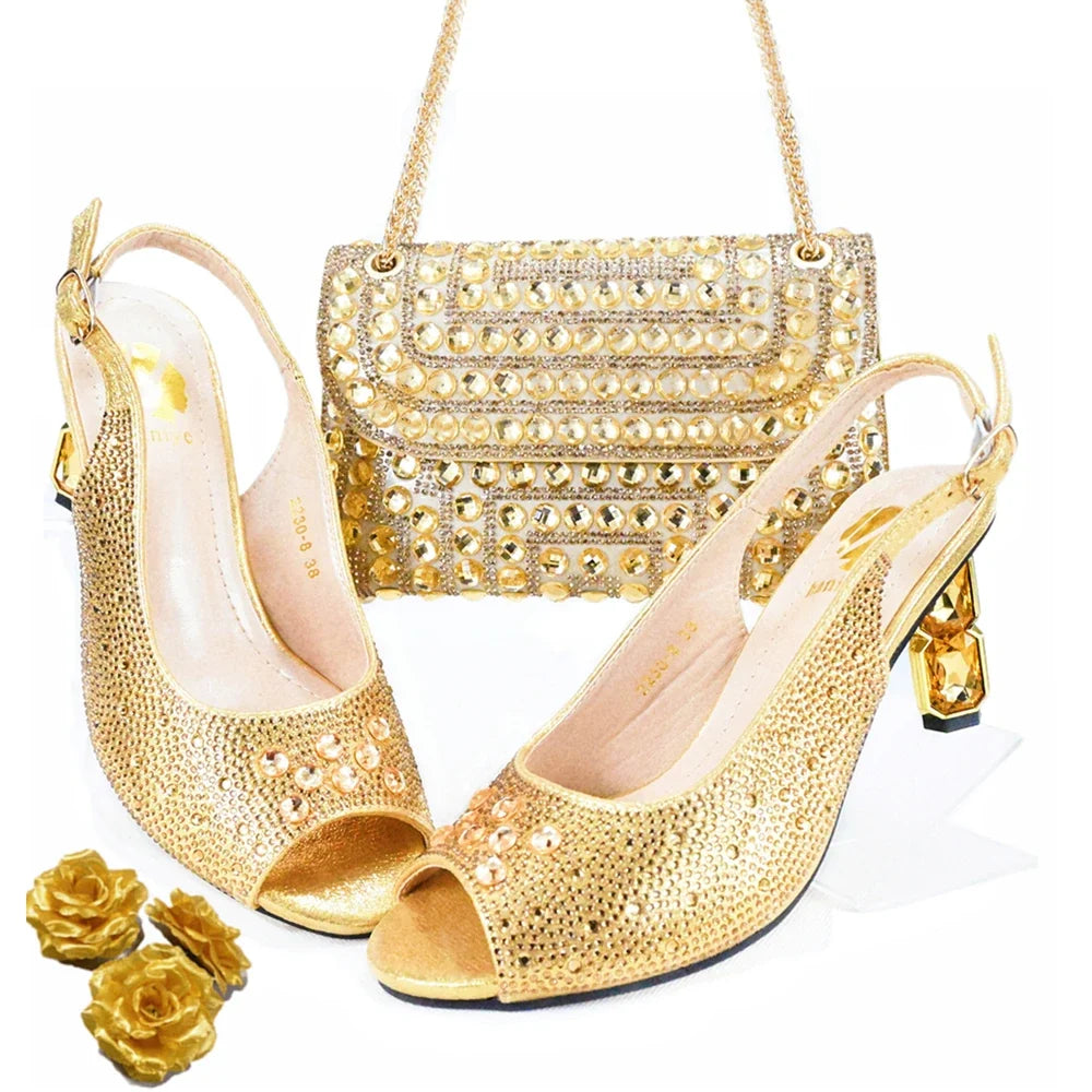 Italian Shoes And Bag Sets HJK1-1