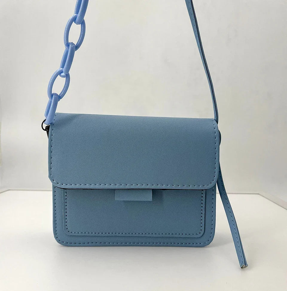 Fashion Brand Women's Small Crossbody Bag | Lightweight PU Leather Messenger Bag (Flap Handbag Purse, Summer Travel Bag for Female)