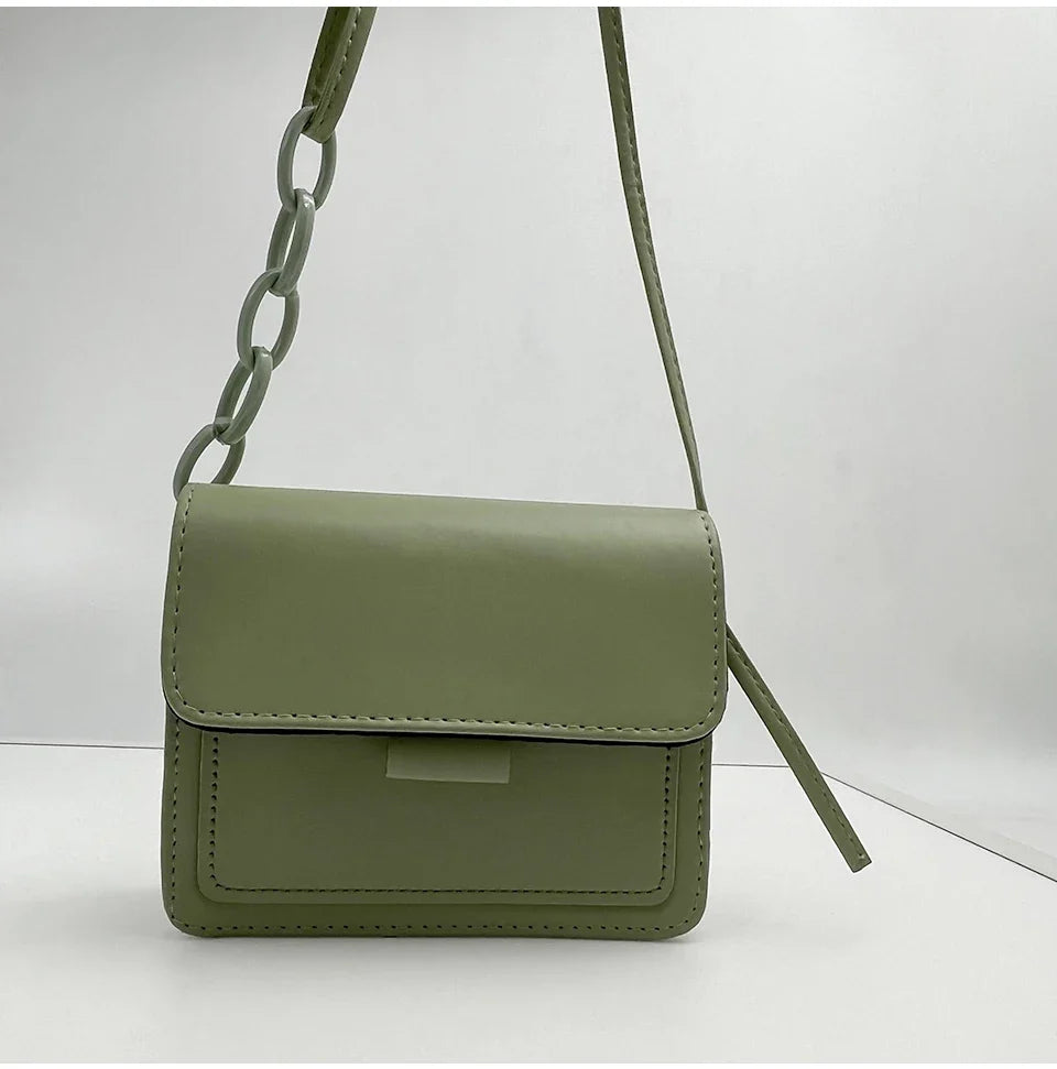 Fashion Brand Women's Small Crossbody Bag | Lightweight PU Leather Messenger Bag (Flap Handbag Purse, Summer Travel Bag for Female)