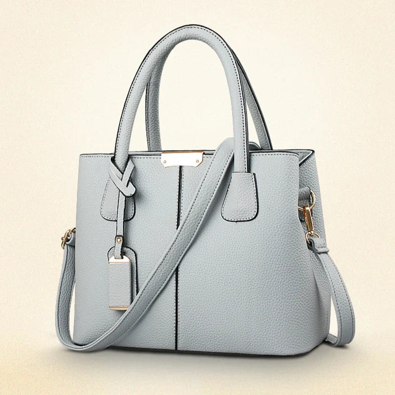 Ladies Large Tote Bag | New Fashion Women's PU Leather Square Shoulder & Crossbody Handbag (Bolsas Femininas Sac)