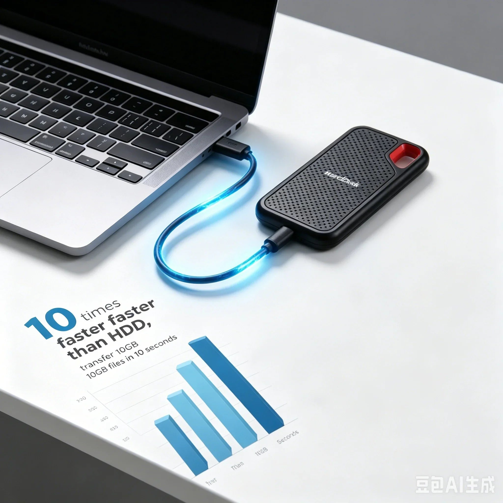 Broad Storage 64TB Usb3.1 Solid State External Drive 16TB 30TB Wide