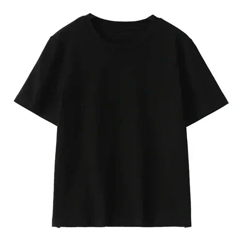 Basic O-Neck Tee Casual Solid Short Sleeve T-Shirt