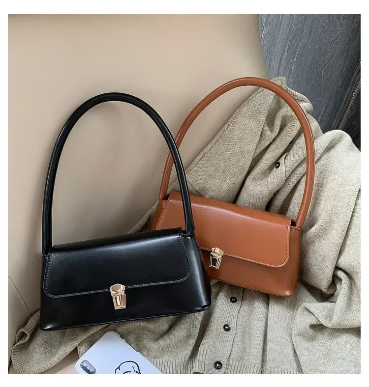 Luxury Brand Crossbody Bags for Women | Fashion Design Underarm & Woman Shoulder Bag (Female Handbag & Purses, Solid Color)