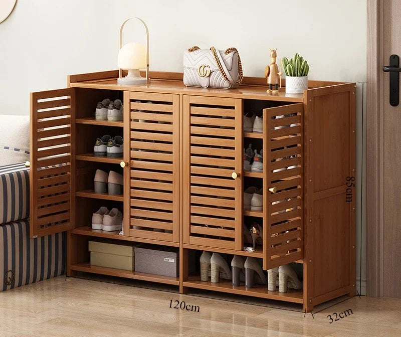 Shoe cabinet for home use, doorstep storage cabinet, wall facing hallway, indoor entrance, rental room, multi-layer shoe rack