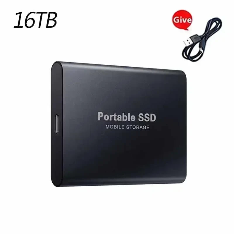 External Hard Drive High Speed Hard Disk 256TB USB3.1 Portable 128TB for Pc/Laptop/Mac/Phone Solid State Disk