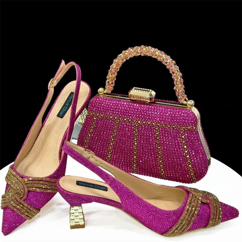 Lastest Italian Style Shoes with Matching Bag Set ED1290