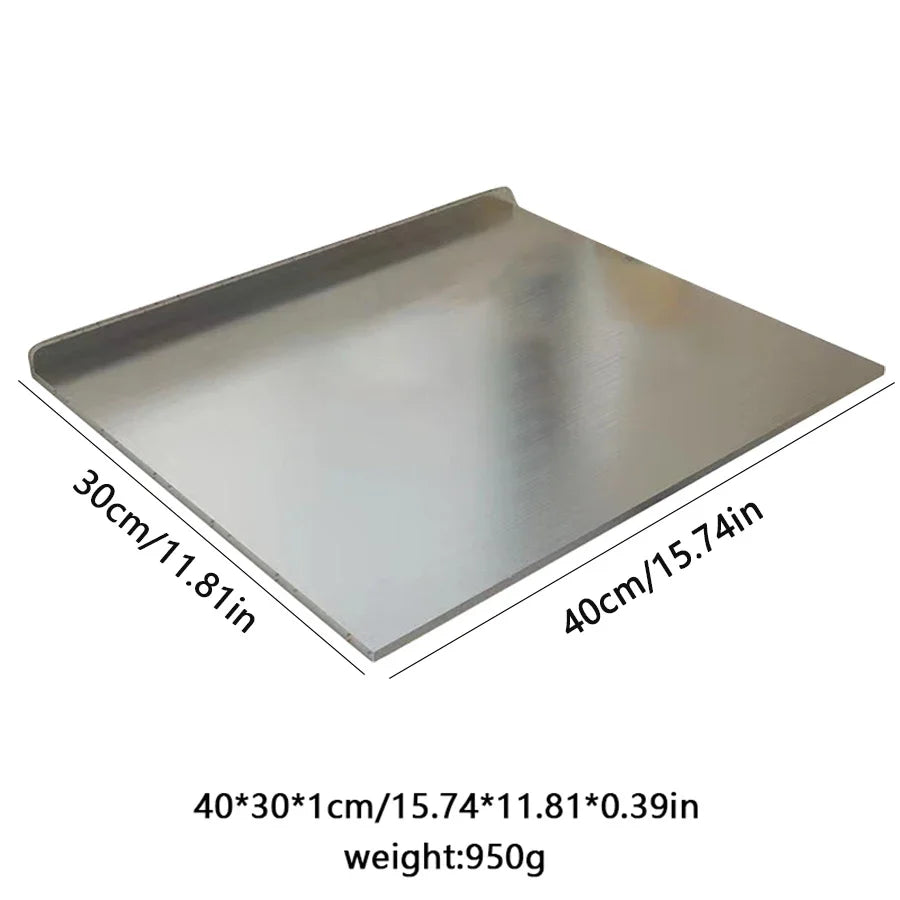 L-shaped Chopping Board Stainless Steel Large Size Doublesided Chopping Board Kitchen Tool Home Fruit Cutting And Kneading Panel