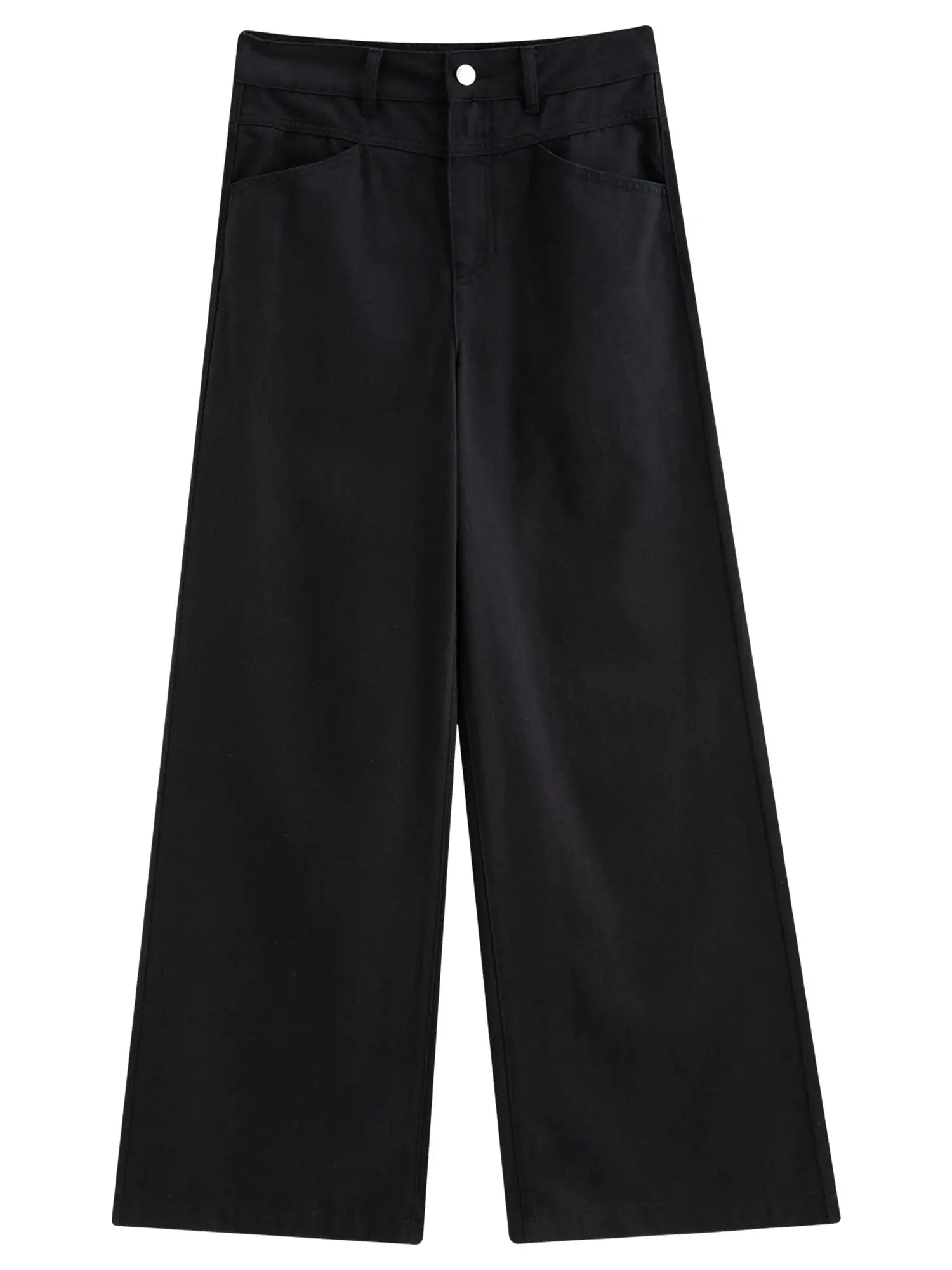 Multi-Color Wide-Leg Straight Jeans