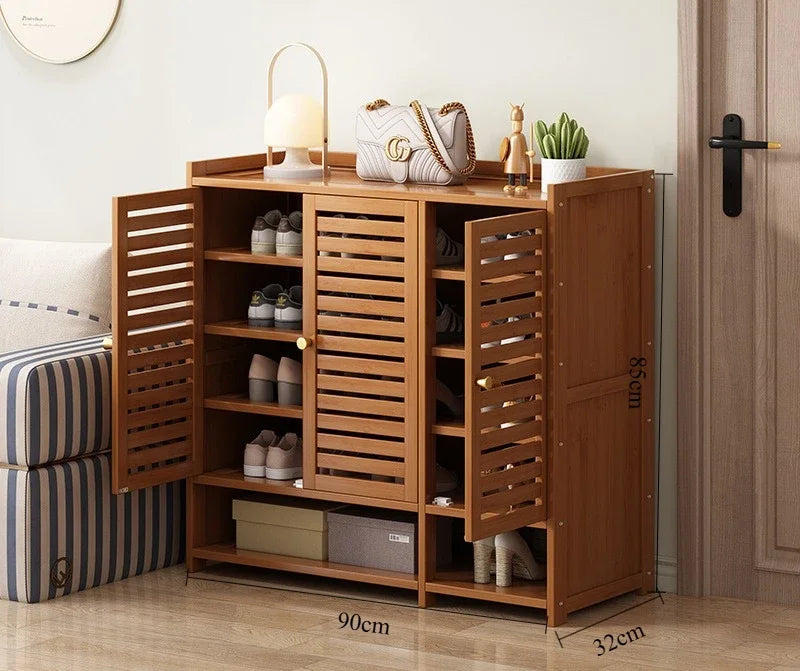 Shoe cabinet for home use, doorstep storage cabinet, wall facing hallway, indoor entrance, rental room, multi-layer shoe rack