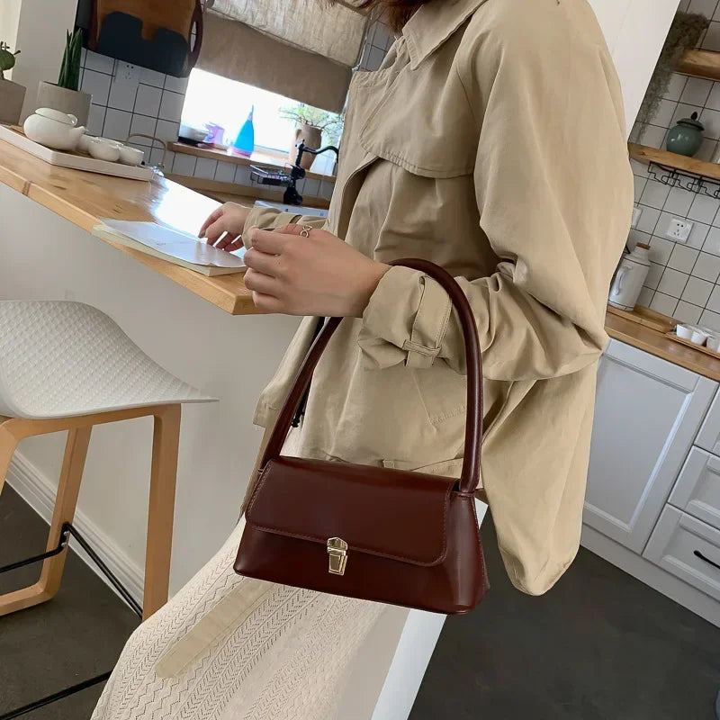 Luxury Brand Crossbody Bags for Women | Fashion Design Underarm & Woman Shoulder Bag (Female Handbag & Purses, Solid Color)