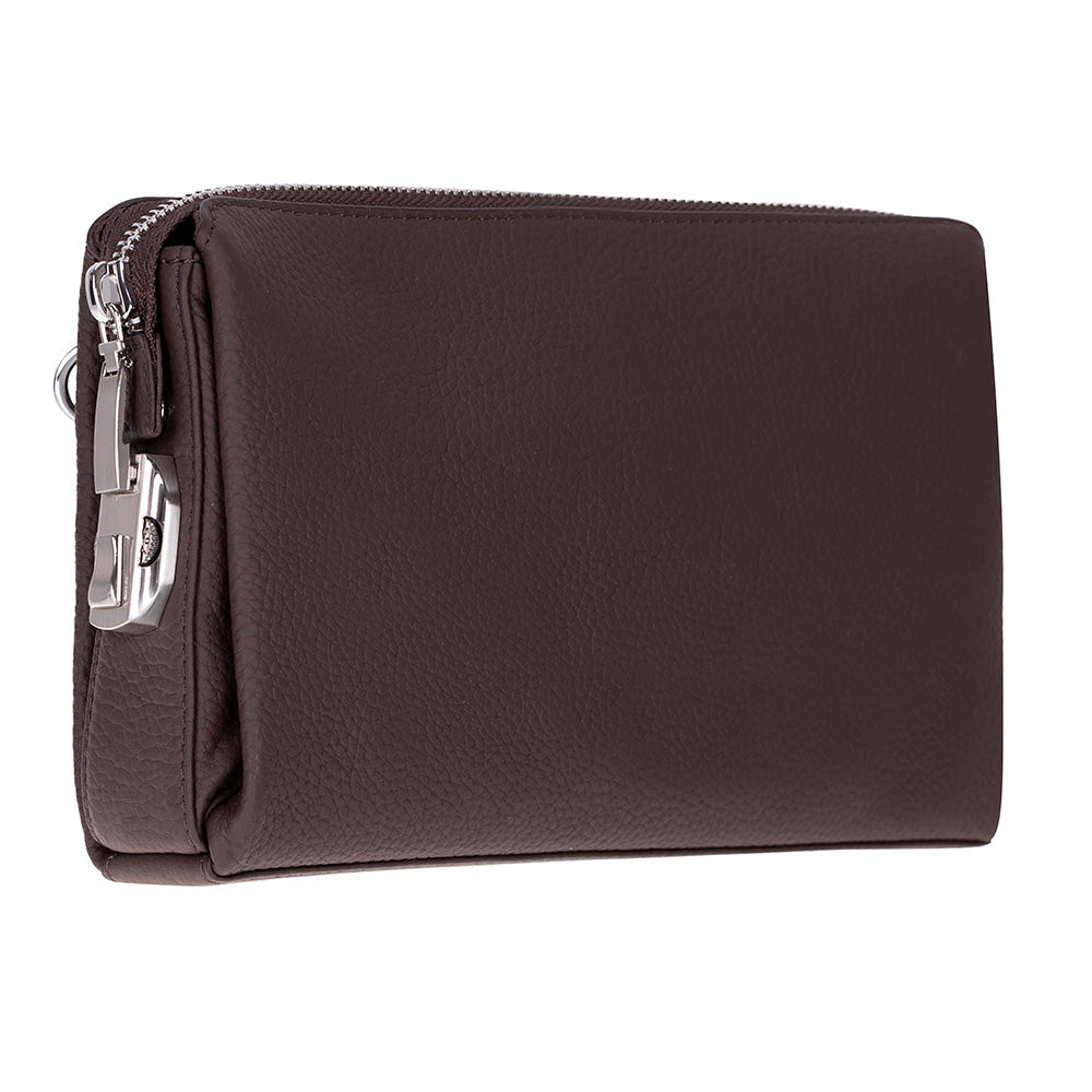Lupus Leather Clutch Bag – Genuine Leather Wrist Clutch for Men & Women for Everyday Elegance | Minimal & Handcrafted
